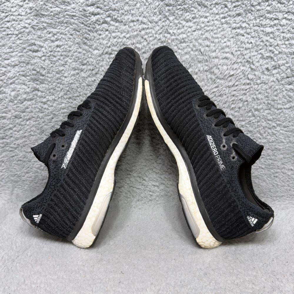 Adidas Adizero Prime Mens Size 11 Running Shoes Sneakers Black Primeknit B37401 - Picture 6 of 9
